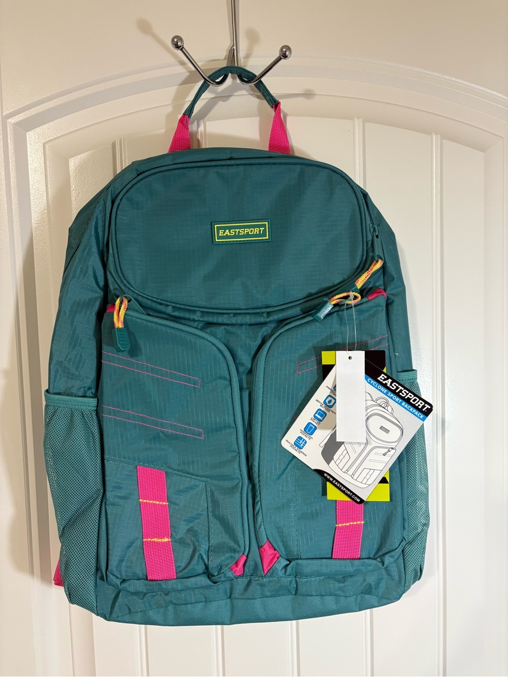 Eastsport Teal & Pink Backpack Case - Durable School & Travel Pack